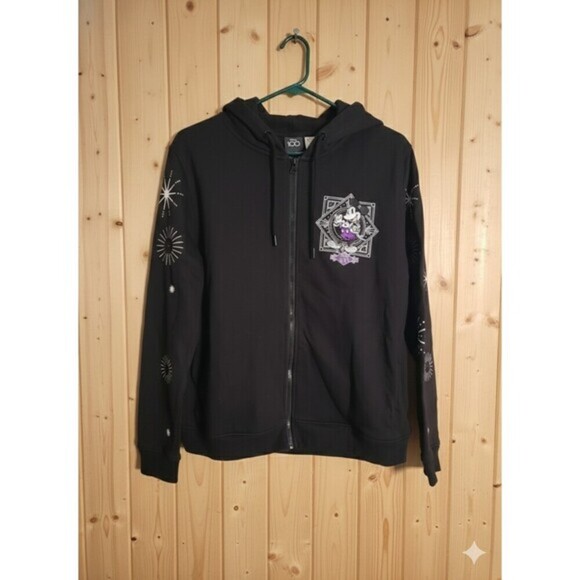 Disney Tops - Disney 100th Anniversary Full Zip Up Womans Embroidered Hoodie Size XS Nice A500
